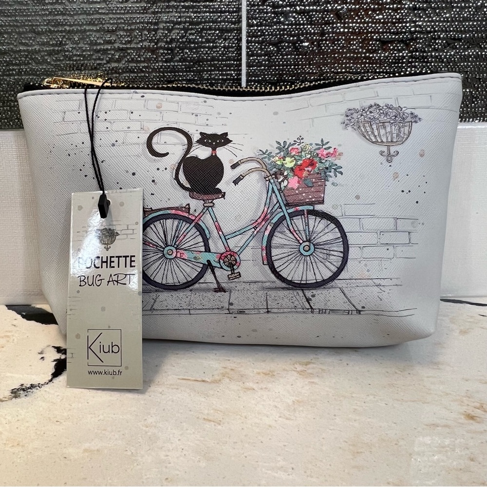 Kiub Cat Lover Pochette Bug Art Bag - NWT
